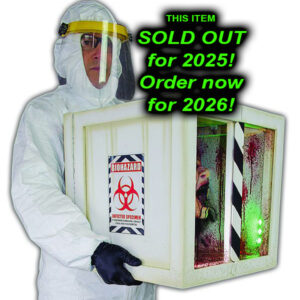 Biohazard Box Lunging Zombie Head