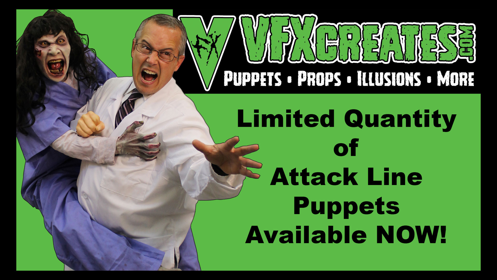 Attack Zombie Sally Puppet - VFX Creates